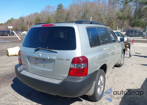 2006 Toyota Highlander V6 from USA, damaged, VIN JTEEP21A060154149